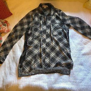 Black and white blouse